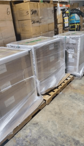 Products ready for fulfillment